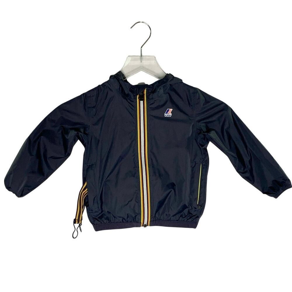 K-Way Le Vrai 3.0 Petit Claude Childrens Jacket 24 Month Navy Blue Windbreaker